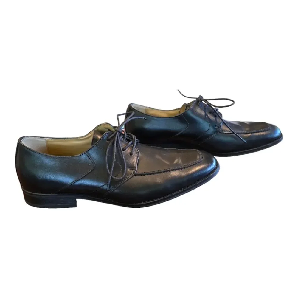 Bass Abilene Black Leather Men's Dress Shoes Loafers Size 12‎ D